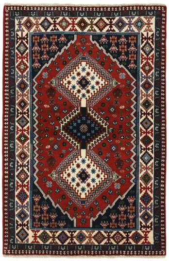 Håndknyttet. Opphav: Persia Yalameh Teppe 100x150
