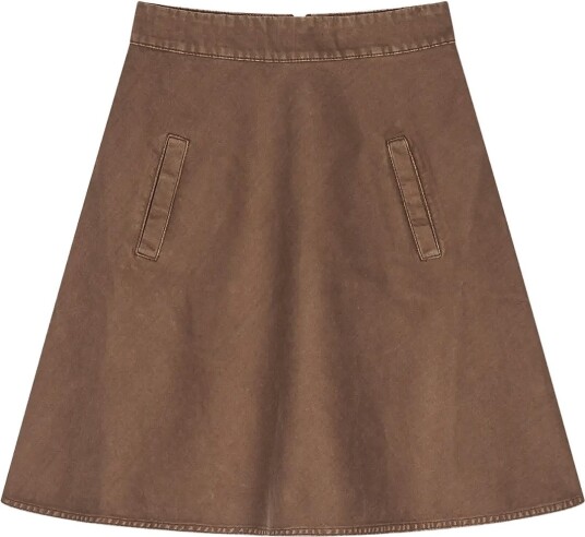 Mads Nørgaard Soil Denim Stelly Skirt COCOA 34