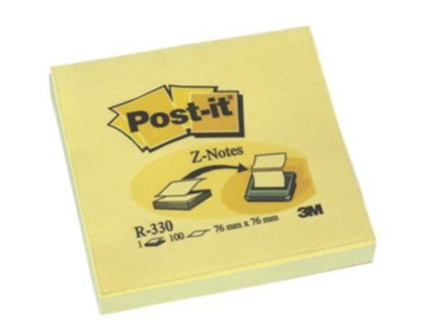 Notes POST-IT Z-block 76x76mm gul (12)