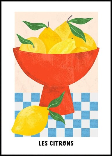 Les Citrons Plakat / 21x30cm