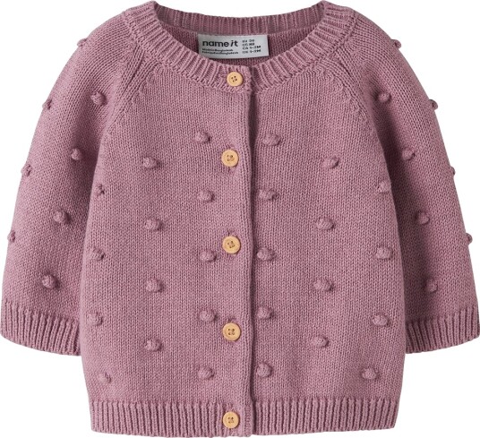 Name It Cardigan NbfNasha Strikk Syrin Name It 56 Cardigan Rosa