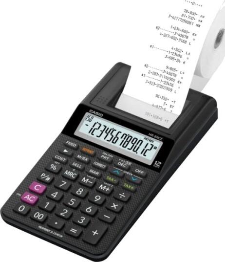 Casio HR-8RCE, skrivebord, utskrift, 12 siffer, 1 linjer, batteri, hvit Casio HR-8RCE, skrivebord, utskrift, 12 siffer, 1 linjer, batteri, hvit