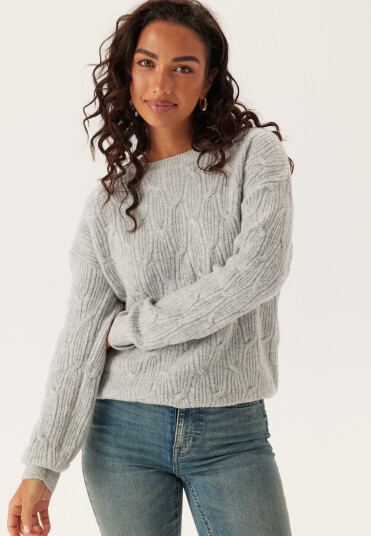 Only Vilassia O neck L/S CABEL KNIT