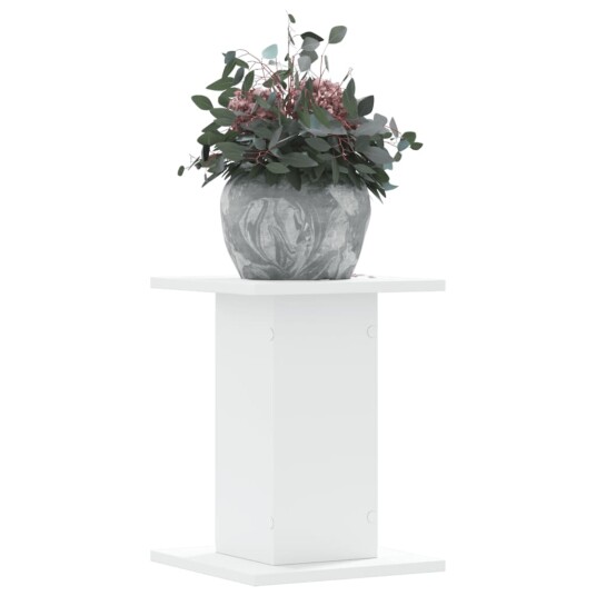 Plantestativ 2 stk hvit 30x30x40 cm konstruert tre Plantestativ 2 stk hvit 30x30x40 cm konstruert tre