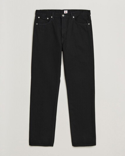 EDWIN Regular Straight Jeans Unwashed Black EDWIN Regular Straight Jeans Unwashed Black