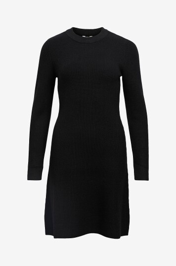 Object Kjole objViola LS RE Knit Dress Div Svart