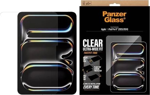 PanzerGlass Screen Protector iPad Pro 11" (2024-2025) | Ultra-Wide Fit w. Fastfit tool