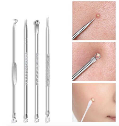4-pack Blackhead klippere fjerner enkelt hudormer