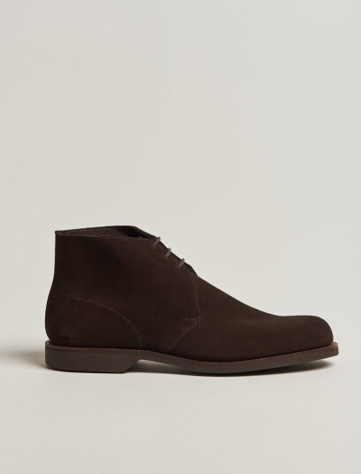 Crockett & Jones Unlined Chukka 4 Boot Dark Brown Suede Crockett & Jones Unlined Chukka 4 Boot Dark Brown Suede
