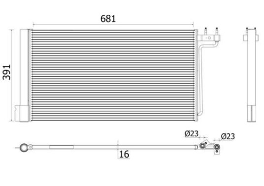 Kondensator MAHLE ORIGINAL AC 941 000P Kondensator MAHLE ORIGINAL AC 941 000P