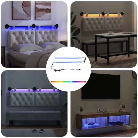 vidaXL LED Stripe 110 cm Flerfarget PVC