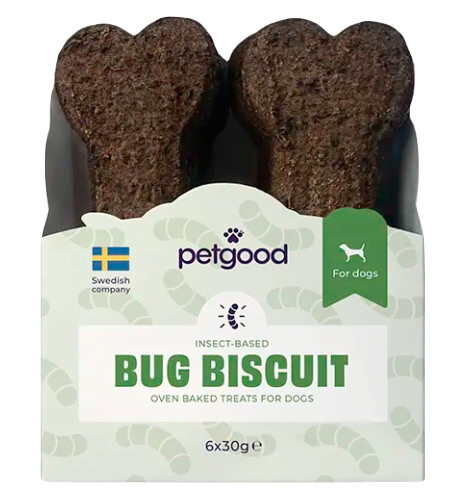 Petgood Insektbaserte Hundekjeks 6-pakning - Sunt Snaks for Hunder Petgood Insektbaserte Hundekjeks 6-pakning - Sunt Snaks for Hunder