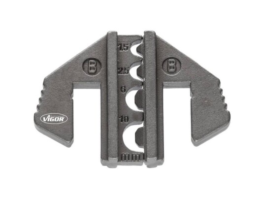 Vigor V2499-B Krympeindsats Uisoleret, Lukket Kabelsko 1.5 Til 10 Mm²