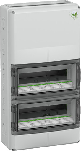 Spelsberg Fordelingsskap AK-F 28 Plus-Modul Med PE/N For Flensavslutning IP65 Grå