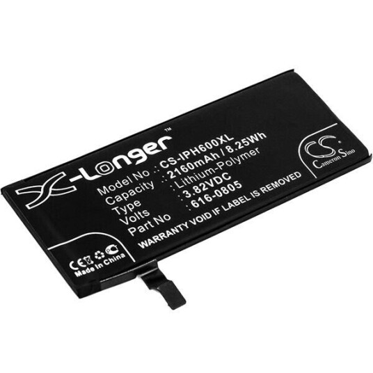 Apple iPhone 6 batteri (2160 mAh 3.82 V, Sort)