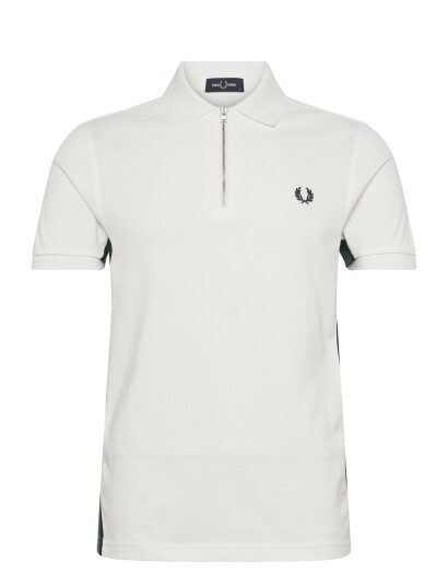 Fred Perry Tramline Stripe Polo Shirt White XL Fred Perry Tramline Stripe Polo Shirt White XL