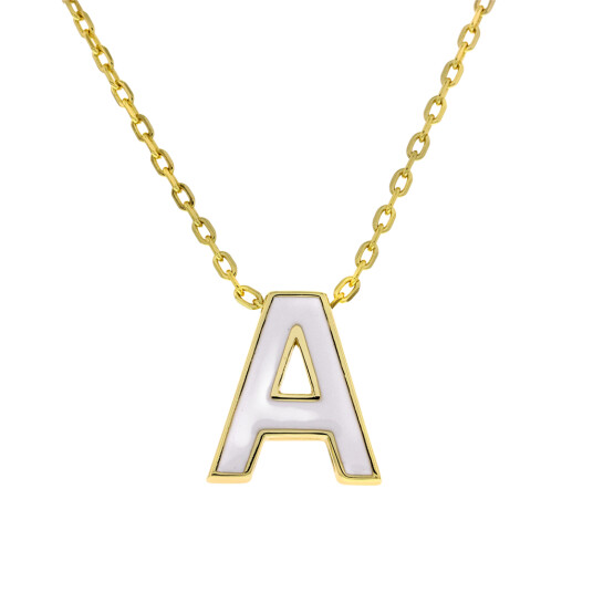 Pan Jewelry, Smykke i forgylt 925 sølv bokstav A