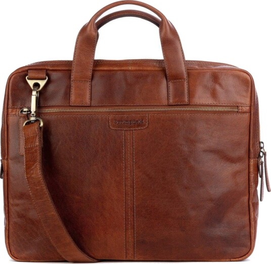 Springfield PC veske i skinn 15" Cognac Springfield PC veske i skinn 15" Cognac