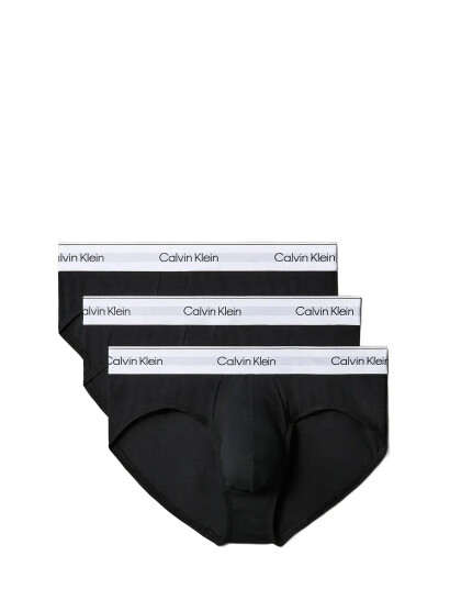 Calvin Klein Hip Brief 3Pk - Black - XL Calvin Klein Hip Brief 3Pk - Black - XL