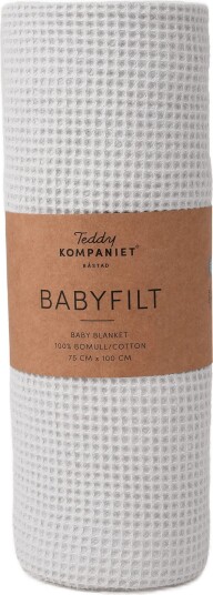 Teddykompaniet Babyfilt, Bomull, Greige - BEIGE - 75100 cm