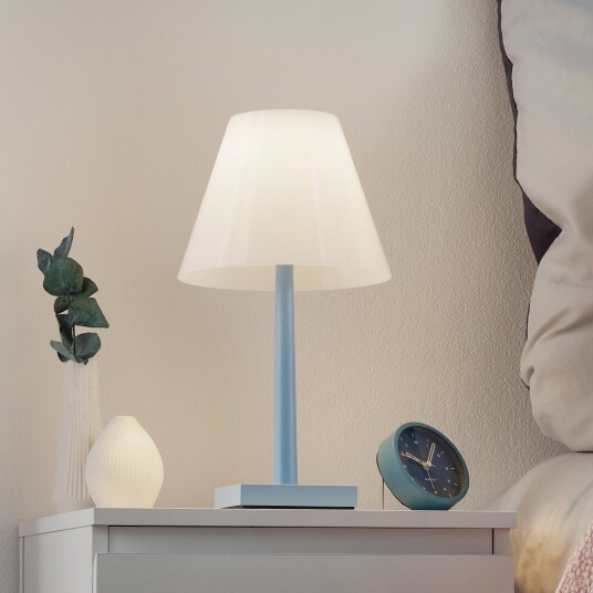 Bordlampe Rotaliana Dina+ dimmbar Blå Stue Metall Design 37 Blå