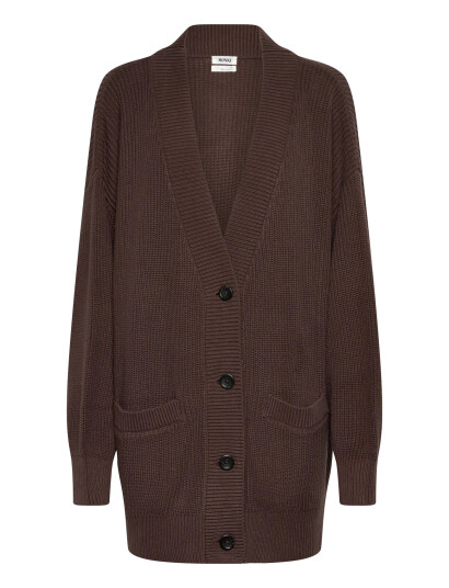 Monki Knitted Cardigan - Brown - XXS Monki Knitted Cardigan - Brown - XXS