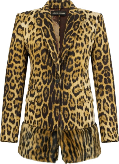 Roberto Cavalli Dame Jakker Brun L, Roberto Cavalli Dame Jakker Brun L,