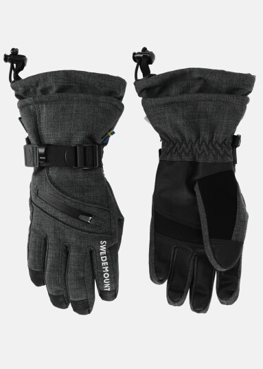 Cervinia Ski Glove Jr, Charcoal Melange, Xs, Skihansker Cervinia Ski Glove Jr, Charcoal Melange, Xs, Skihansker