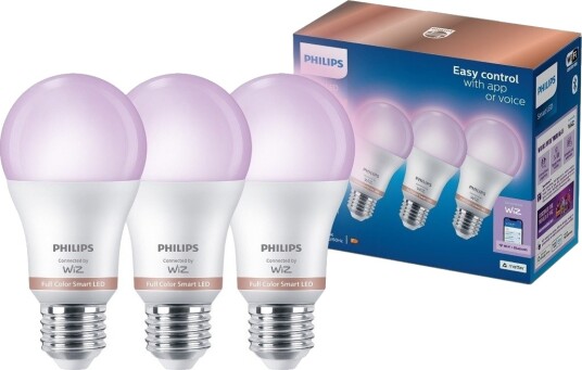 PHILIPS RGB SMARTPÆRE E27 A60 8,8W 3STK