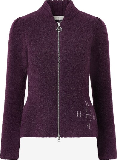 Hést Kardigan Filippa Zip Jacket Lilla Hést Kardigan Filippa Zip Jacket Lilla