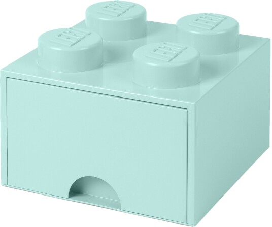 LEGO Oppbevaringsboks med Skuff 4 Turkis LEGO Oppbevaringsboks med Skuff 4 Turkis