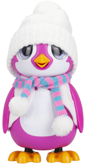 Silverlit Rescue Penguin interaktiv figur med over 20 lyder og lyseffekter rosa
