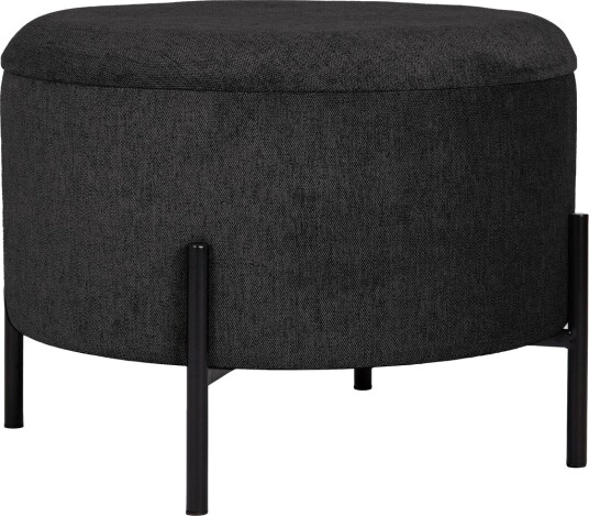 Karan puff med oppbevaring 55 cm rund Antrasitt Karan puff med oppbevaring 55 cm rund Antrasitt
