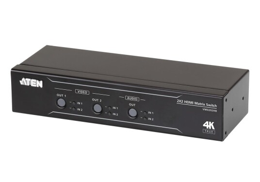 Aten VM0202HB 2x2 AV-Matrixbryter med HDMI-utganger Aten VM0202HB 2x2 AV-Matrixbryter med HDMI-utganger