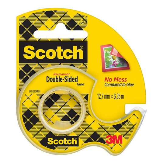 3M Scotch Dobbeltsidig selvklebende tape