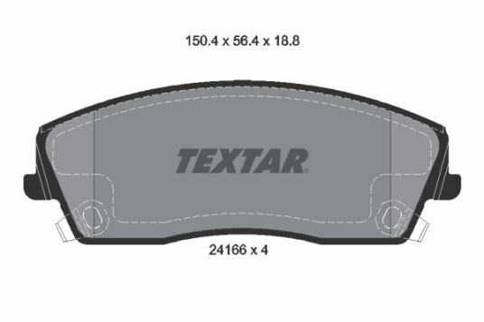 Bremseklosser TEXTAR 2416601