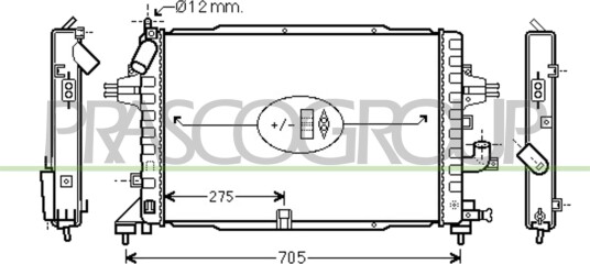 PRASCO OP410R006 Radiator motorkjøling