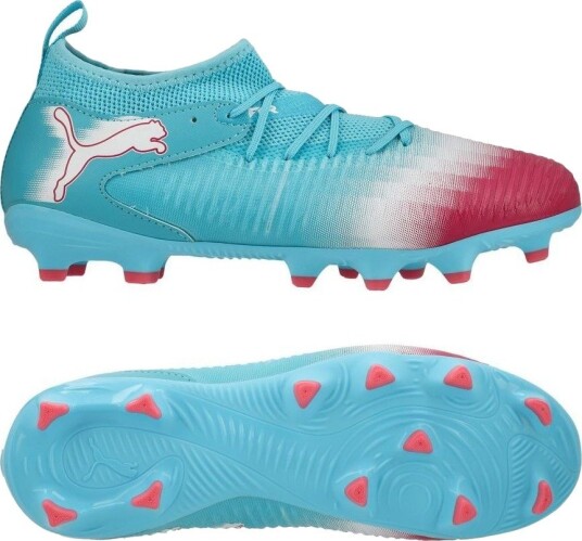 PUMA Future 8 Match FG/AG Re charge Hero Blå/PUMA White/Sunset Pink Barn størrelse 38½