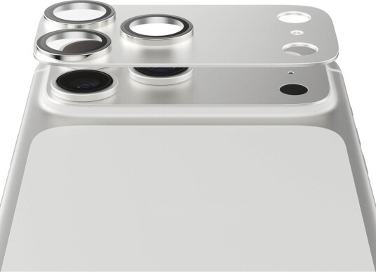 PanzerGlass iPhone 17 Pro Fender Kameralinsebeskytter Sølv