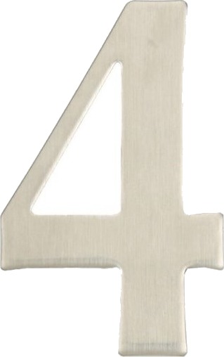 Extralink Dørnummer 4 Ss-4 62 Mm Rustfritt Stål Extralink Dørnummer 4 Ss-4 62 Mm Rustfritt Stål
