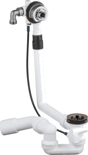 Grohe avløps /overløpsgarnityr 45° 40/50mm/ø70mm med vannfylling plast/messing