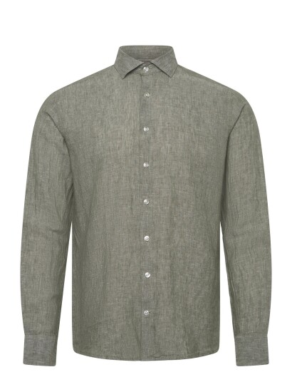 Bruun & Stengade Bs Tahaka Casual Modern Fit Shirt Khaki green S