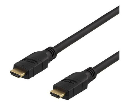 Deltaco Prime 20m Aktiv HDMI-kabel med Ethernet, 4K, Svart