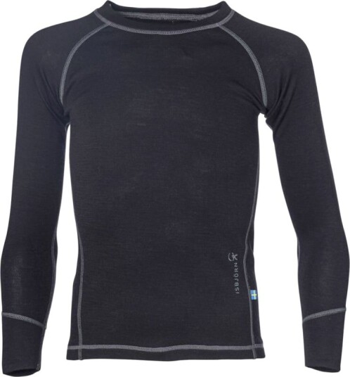 Isbjörn of Sweden Kids' Husky Sweater Baselayer 110/116, Black Isbjörn of Sweden Kids' Husky Sweater Baselayer 110/116, Black