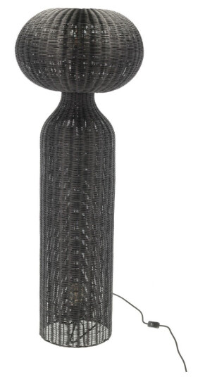 Villa Collection Werna Gulvlampe Rotting Sort 50x130 cm