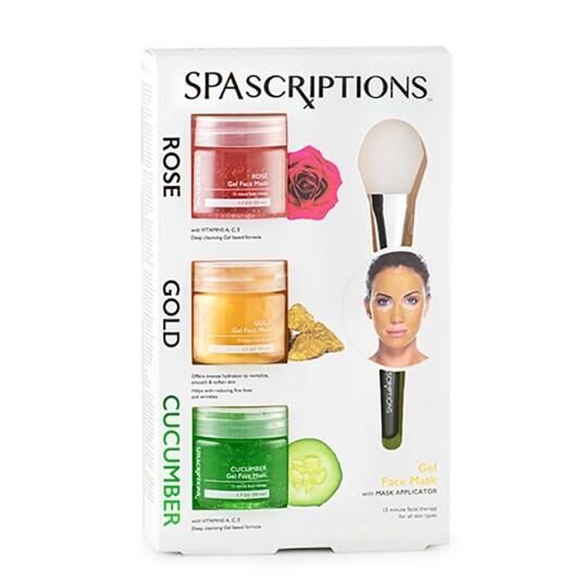 Spascriptions Gold Rose & Cucumber Gel Masks 150 ml Spascriptions Gold Rose & Cucumber Gel Masks 150 ml