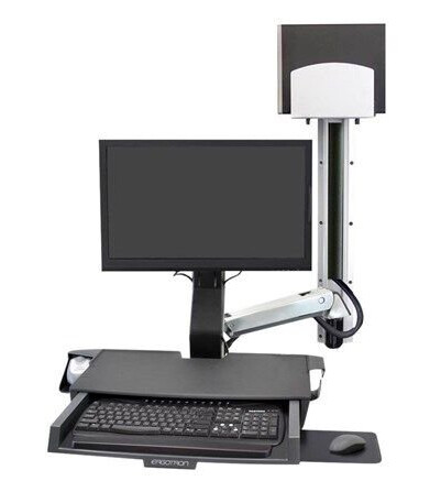 Ergotron SV Combo System with Worksurface & Pan Medium CPU Holder - mounting kit (Lift and Pivot)