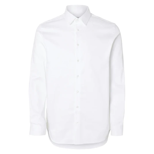 Selected Homme Slim Performance Shirt Long Sleeve Hvit M
