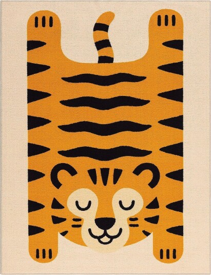 KM Home Play Tiger Orange 140X200CM