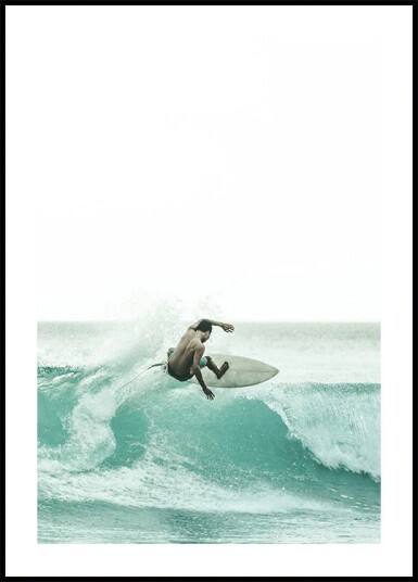 Surfer Surfing Plakat Plakat / 30x40cm